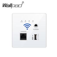Wholesale 2020 New White USB Socket Wireless WIFI USB Charging Socket Wall Embedded Wireless AP Router G WiFi
