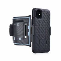 Wholesale Fitting Sport Running Armband Hybrid Hard Shell Holster Case Kickstand For iPhone Pro max X XS MAX XR Samsung Note Ultra Note S10