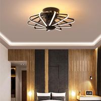 Wholesale Electric Fans Ceiling Ventilator Lamp Fan Light Bedroom Living Room Lamps Integrated LED AC220V Pure Copper Motor With Remote Contorl