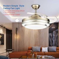Wholesale Electric Fans Riyueda Latest Cool Inch Plastic Folding Blade Ceiling Fan With Light