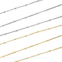 Wholesale Chains Silver Color Golden Stainless Steel Link Chain For Jewelry Making Metal With Beads By Meter Cadenas Por Metros m