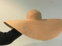 Wholesale Wide Brim Hats shi Desige Summer Handmade cm Big Wind Straw Paper Sun Cap Men Women Leisure Holiday Beach Hat