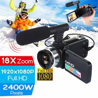 Wholesale 30 MP K Professional HD Camcorder vlog Video Camera Night Vision Touch Screen Camera X Digital Zoom With Mic Lens