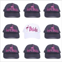 Wholesale Party Favor Wedding And Gifts Bridesmaid Gift Pink Hat Team Bride Gold Letter Baseball Cap Adult Hen Bachelor