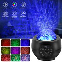 Wholesale NEW LED Laser Projector Light Bluetooth Music Player Remote Control Disco Stage Light Children Bedroom Star Night Lamp