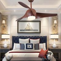Wholesale Electric Fans Inch Retro Ceiling Fan With Lights Remote Control Inverter DC V V Bedroom Decor Light Ventilator Lamp Vintage Led