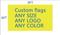 Wholesale DHL frshpping Football team club flag custom make x9 FT Digital Print D polyester pongee custom