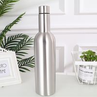 Wholesale 25oz ml Wine bottle heavy duty water flask champagne glass stainless steel mug double wall insulated vacuum gift set tumbler cup