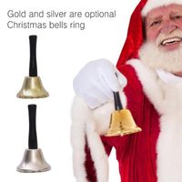 Wholesale Christmas Decorations Metal Hand Bell Reception Dinner Party Decor Jingle Bells Tree For Home Accessories Crafts