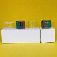 Wholesale Glass Tube for Hellvape Fat Rabbit Sub Ohm Tank Bag Clear Rainbow Bulb with retail package