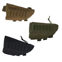 Wholesale Tactical Rifle Shotgun Buttstock Cheek Rest Ammo Shell Nylon Mag Pouch Hunting F00599