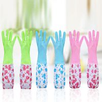 Wholesale Five Fingers Gloves Household Clean Kitchen Brush Dishwashing Cleaning Magic Rubber Glove For Scrubber Tool y30