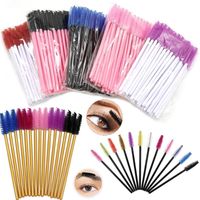 Wholesale Makeup Brushes Eyelash Disposable Mascara Wands Applicator Silicone Eye Lashes Eyebrow Cosmetic Brush Tools