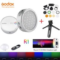 Wholesale Flash Heads In Stock Godox R1 RGB Ring Light Mini Creative Built Magent Led For Viedo Smartphone Po Camera Pography Lighting