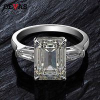 Wholesale Cluster Rings OEVAS Wedding Band ct Created Moissanite Diamond Engagement Ring Solid Sterling Silver Fine Jewelry Ladies Anniversary Gi