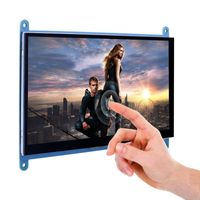 Discount 7 inch tft lcd display Monitors 7 Inch Capacitive Touch Sn TFT LCD Display Module 800x480 For Raspberry Pi 3 2 Model B And RPi 1 B+ A BB Black PC Vario
