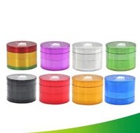 Wholesale Herb Grinder Cali Crusher Homegrown layer MM CNC Teeth Smoke Tobacco Grinders Aluminum Smoking Glass Pipe Accessories WY540 LXL