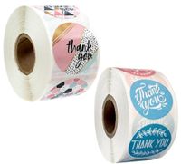 Wholesale Hot Home Festive Gift Sealing Stickers roll Thank you Love Design Diary Scrapbooking Stickers Festival Birthday Party Gift Labels
