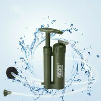 Wholesale New High Quality Portable Soldier Water Filter Purifier Plastic Micro Cleaner Outdoor Hiking Camping Survival Emergency Tool