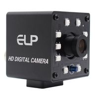Wholesale Mini Cameras ELP USB Webcam Camera MP CMOS OV5640 CCTV Security Video IR Leds Infrared Night Vision For PC Laptop