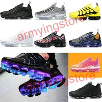 Wholesale 2020 TN Plus Bumblebee Mens Womens running shoes Active Fuchsia Black White USA Game Royal Wolf Grey Trainers Sports Sneakers