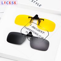 Wholesale Sunglasses Unisex Myopia Clip On Men Women Nearsighted Night Vision Glasses Driver Yellow Lens Polarized Black Gray A3