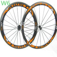 Wholesale white blue decal mm bicycle carbon wheels V brake clincher road bike wheels set bearing hubs basalt surface