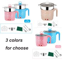 Wholesale 220V Mini L Electric Skillet Noodles Rice Cooker Thermal Insulation Cooking Pot Pan Container Electric Heating Lunchbox