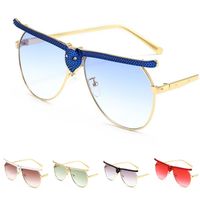 Wholesale Fashion Women Men Sunglasses Owl Eye Design Sun Glasses Goggles Anti UV Spectacles Oversize Frame Eyeglasses Ornamental Adumbral A