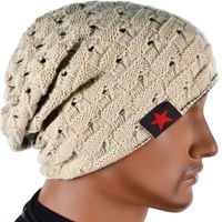Wholesale Beanie Skull Caps Fashion Men Knit Beanie Reversible Baggy Cap Skull Chunky Winter Hat A66