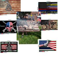 Wholesale American USA Polyester Flag Trump Flag cm DHL fast shipping way trump Flags Banner KKA8106