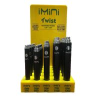 Wholesale Imini Twist Vape Pen Preheat Battery mAh Evod eGo C Twist Variable Voltage eCig Vapor