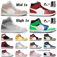 Wholesale BEST QUALITY New OG Tokyo JUMPMAN Mens Basketball Shoes High Chicago Mid Milan Cactus Jack Banned Twist Satin Snake Sneakers Trainer Size