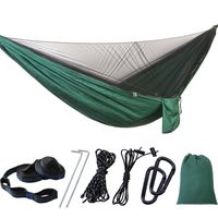 Wholesale Tents And Shelters Camping Hammock Portable Folding Outdoor High Strength Parachute Fabric Hanging With Mosquito Net