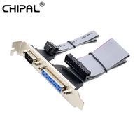 Wholesale Computer Cables Connectors For PCI Slot Header Serial DB9 Pin With Parallel DB25 Cable cm Bracket LPT Printer COM