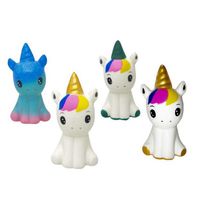 Wholesale Kawaii Galaxy Unicorn and Golden Horn Unicorn Squishies Slow Rising Jumbo Squishy Squeeze Toys colors KKA8091