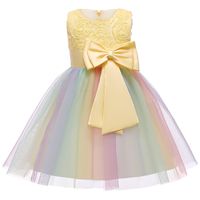 Wholesale High Quality Dress For Girls Kids Clothing Flower Girls Clothes Baby Hollow out Dress Children Birthday Party Prom Dresses
