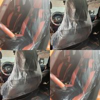 Wholesale Transparent Car Chair Sleeve Disposable Plastic Automobiles Seats Covers Clean Auto Seat Sleeves Interior Cleaning Products kl G19