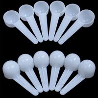 Wholesale 5g ML Plastic Spoon Measuring Scoop Measure Spoons for Milk DIY Mask Kitchen Tool White Clear colors