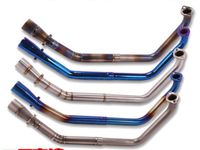 Wholesale Suitable for YZF R15 V2 MT125 MT15 R15 V3 stainless steel titanium alloy front exhaust pipe modification1