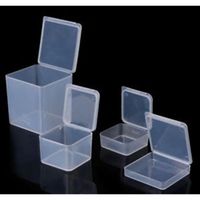 Wholesale Small Square Clear Plastic Storage Box Transparent Jewelry Storage Boxes Creative Hot Sale Beads Craft jllLZV xmh_home
