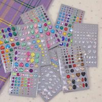 Wholesale Gift Wrap D Crystal Diamond Heart Stickers DIY Scrapbooking Craft Junk Journal Diary Happy Planner Mobile Phone Decoratio