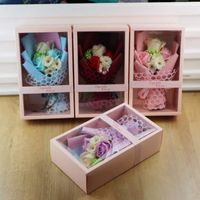 Wholesale Rose Flower With Gift Box Birthday Wedding Party Rose Bath Body Soaps Flower Valentine Day Gifts Best Bouquet1