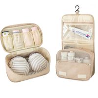 Wholesale Cosmetic Bags Cases Travel Bag Bra Underwear Storage Men Women Necessaire Organizer Makeup Toiletry Pouch Wash Luggage Item1