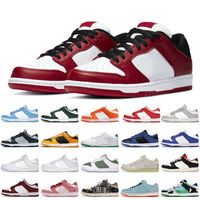 Wholesale lower price casual shoes for men women dunc White Black Grey Fog University Blue trainers sneakers