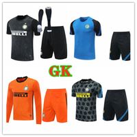 Wholesale Inter HANDANOVIC Goalkeeper GK Soccer Jersey kit Goalie Long Sleeve Jersey CANDREVA BERNI PADELLI adult Football Shirt Kits