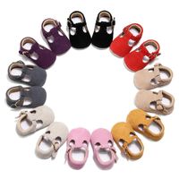Wholesale First Walkers Baby Shoes Genuine Leather T bar Mary Jane Infants Ballet T strap Prewalker Comfy Crib