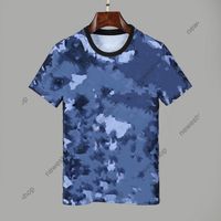 Wholesale Summer Designers TShirts Mens Clothing Tshirt blue camo letter Printing Casual T shirt Women Luxury T Shirt Dress Tee Tops