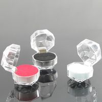 Wholesale Clear Acrylic Crystal Ring Jewelry Earrings Display Boxes Storage Organizer Package Case Wedding Packaging Storage Box Cases