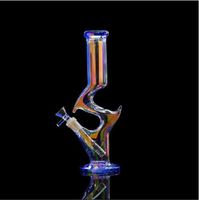 Wholesale Hookahs Glass bubbler Thick Glass Water Bongs Dab Rigs Downstem Perc mm Bowl Smoke Pipe Dabber Cigarette Accessory
